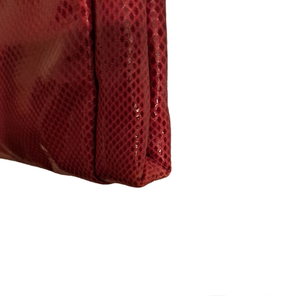 Vintage Salvatore Ferragamo Snakeskin Red Crossbody Bag - Picture 11 of 13